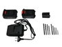 TALOX Taladro Profesional con 2 Baterías Li-Ion 20V, Maletín y Accesorios
