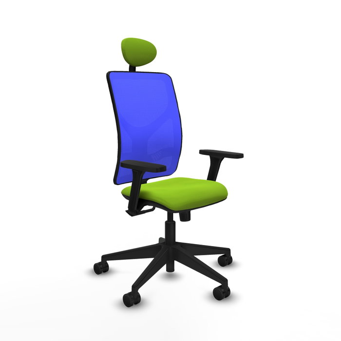 PIQUERAS Y CRESPO Silla de oficina Motilla con mecanismo Sincro, Pistacho y Azul PIQUERAS Y CRESPO Silla de oficina Motilla con mecanismo Sincro, Pistacho y Azul