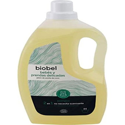 BIOBEL Jabón Líquido para Ropa de Bebé Prendas Delicadas Coco 1,5L ECO