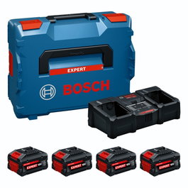 Bosch Starter-Set con 2x EXBA18V-55, 2x EXBA18V-80 y Cargador EXAL18V2-320
