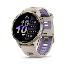Garmin Forerunner 970 Reloj Inteligente Deportivo GPS, Pantalla AMOLED Táctil 1.4", Titanio Soft Gold 47mm, Compatible con iPhone y Android