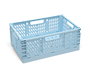 KioKids Caja de Almacenaje Plegable Azul 30x20x12 Organizador de Polipropileno