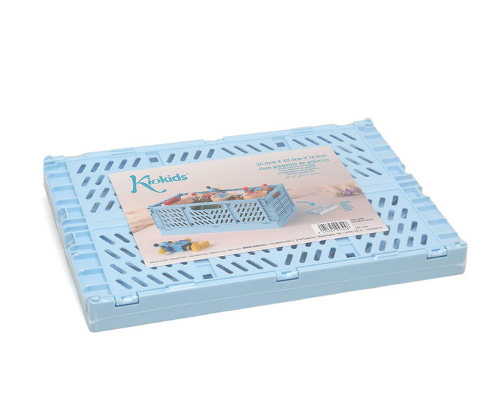 KioKids Caja de Almacenaje Plegable Azul 30x20x12 Organizador de Polipropileno KioKids Caja de Almacenaje Plegable Azul 30x20x12 Organizador de Polipropileno