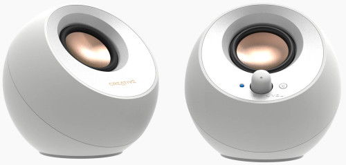 Creative Labs Altavoz Pebble V3 Bluetooth Blanco 51MF1700AA002 con USB-C y Audio USB Amplificado