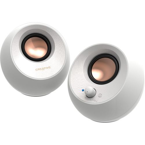 CREATIVE LABS PEBBLE V3 2.0 USB-C BLANCO Altavoces con Bluetooth 5.0 y Clear Dialog