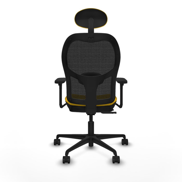 PIQUERAS Y CRESPO Silla de oficina Jorquera con mecanismo Sincro/Traslack Amarillo/Negro PIQUERAS Y CRESPO Silla de oficina Jorquera con mecanismo Sincro/Traslack Amarillo/Negro