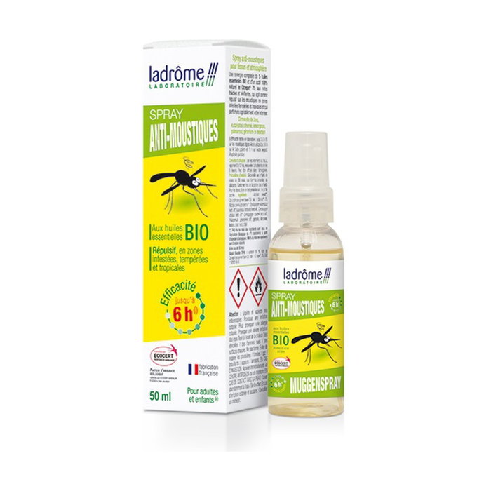 Ladrome Spray Anti Mosquitos BIO 50ml - Repelente Orgánico, Solnatural Ladrome Spray Anti Mosquitos BIO 50ml - Repelente Orgánico, Solnatural