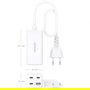 Aisens ASCH-100W4P053-W Cargador Sobremesa GaN 100W 3xUSB-C PD3.0 QC4.0 QC5.0 1xUSB-A QC3.0 Blanco