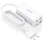 Aisens ASCH-100W4P053-W Cargador Sobremesa GaN 100W 3xUSB-C PD3.0 QC4.0 QC5.0 1xUSB-A QC3.0 Blanco