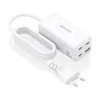 Aisens Cargador Sobremesa GaN 100W 3xUSB-C y 1xUSB-A Blanco