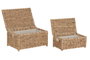 DKD Home Decor Set de 2 Cestos para la Ropa de Jacinto de Agua con Tapa
