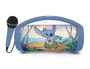 Lexibook Altavoz Bluetooth 5.0 con Luz Stitch, Micrófono, USB, TWS, Karaoke, Batería Recargable