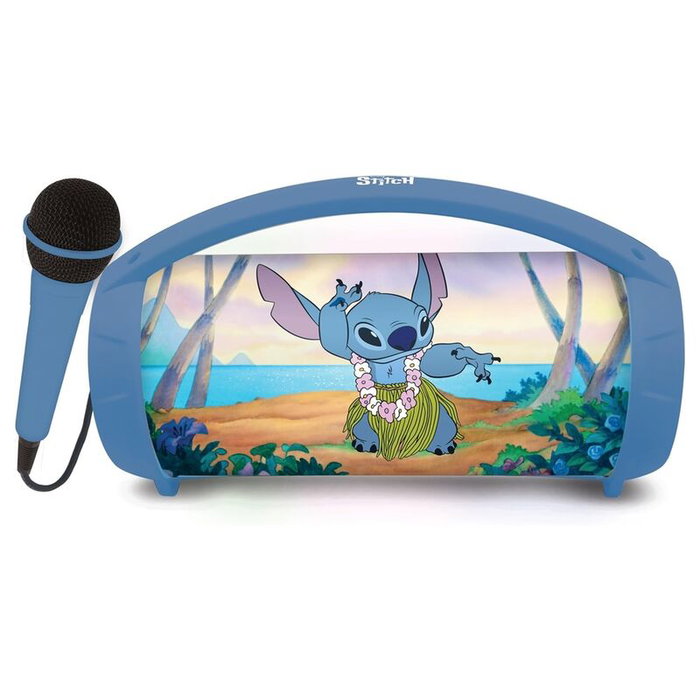 Lexibook Altavoz Bluetooth con Micrófono Stitch Disney Karaoke