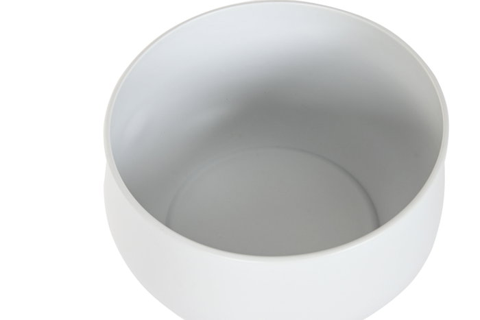 DKD Home Decor Set de 2 Maceteros Metálicos Blancos 34x34x69 cm
