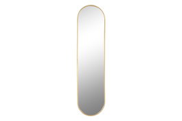 DKD Home Decor Espejo de Hierro Dorado 30x2x120 cm