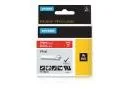 Dymo Cinta de Etiquetas Rhino Vinilo Blanco sobre Rojo 19mm x 5,5m