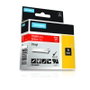 Dymo Cinta de Etiquetas Rhino Vinilo Blanco sobre Rojo 19mm x 5,5m
