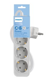 Philips Regleta de 3 Tomas con Interruptor Blanco CHP2134W/12