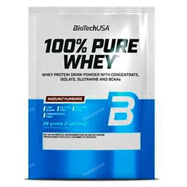 BIOTECHUSA 100% Pure Whey Avellana Proteína de Suero de Leche en Polvo Sabor Avellana Formato 28G