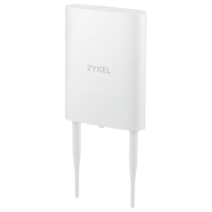Zyxel NWA55AXE Punto de Acceso WiFi 6 AX1800 Outdoor, 1775 Mbps, PoE, 2 Antenas, Resistente para Exterior, Blanco