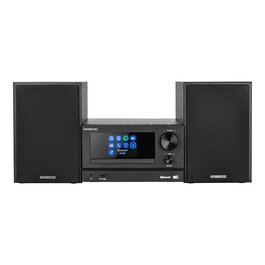 Kenwood M-7000S-B Minicadena Bluetooth DAB+ con Spotify, WiFi, USB, 30W, 2 Altavoces, Negro