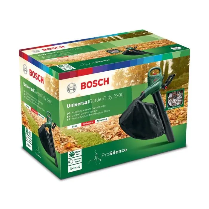 Bosch UniversalGardenTidy 2300 Aspirador Soplador con Tecnología ProSilence Bosch UniversalGardenTidy 2300 Aspirador Soplador con Tecnología ProSilence
