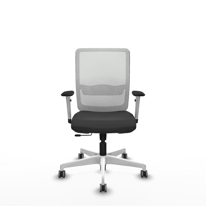 PIQUERAS Y CRESPO Silla de oficina Haches Gris oscuro y Blanco PIQUERAS Y CRESPO Silla de oficina Haches Gris oscuro y Blanco