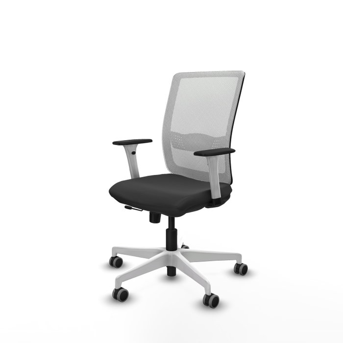 PIQUERAS Y CRESPO Silla de oficina Haches Gris oscuro y Blanco PIQUERAS Y CRESPO Silla de oficina Haches Gris oscuro y Blanco