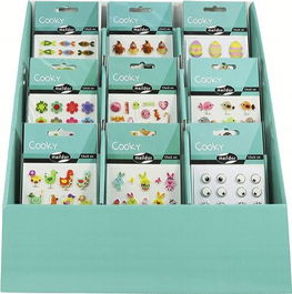 Stickers Maildor Cooky Pascua Expositor De 90