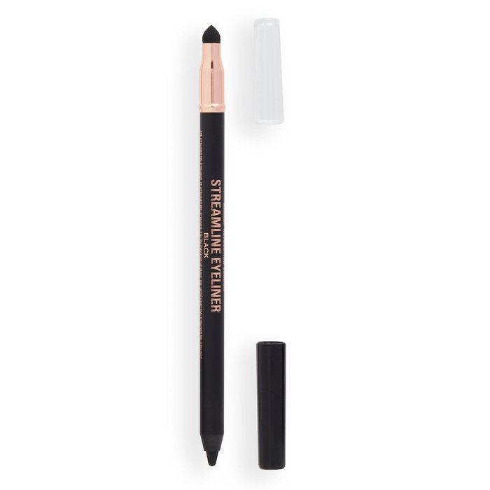 Revolution Make Up Streamline Eyeliner Waterline Pencil #black 1,3 g - Lápiz Delineador de Ojos Ultracremoso, Waterproof, Vegano