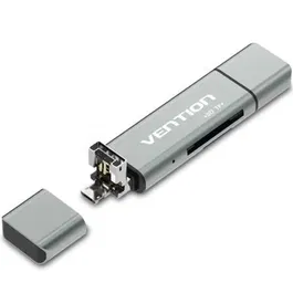 Vention CCJH0 Lector de Tarjetas Externo USB 2.0 para TF/SD hasta 256GB