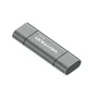 Vention CCJH0 Lector de tarjetas externo USB 2.0 para MicroSD y SD, Aluminio Gris, con interfaz USB Type-A/Type-C/Micro-USB, 480 Mbit/s