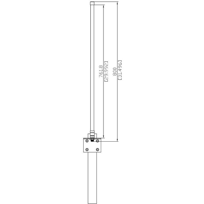 ALLNET Antena ANT-868-6dbi-OMNI 868MHz 6dBi Omnidireccional para Lora Helium IoT