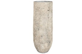 DKD Home Decor Jarrón de Terracota Gris XXL Hecho a Mano