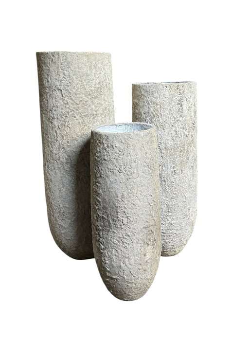 DKD Home Decor Jarrón de Terracota Gris XXL Hecho a Mano DKD Home Decor Jarrón de Terracota Gris XXL Hecho a Mano