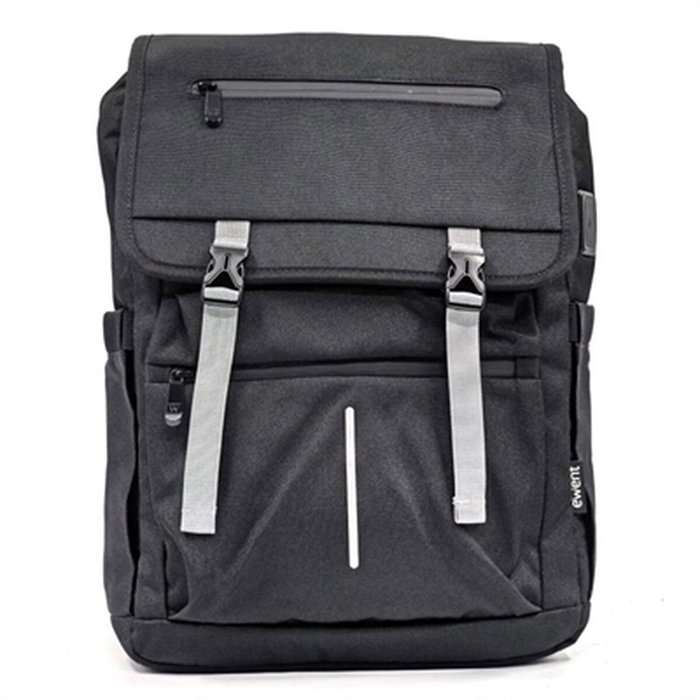 EWENT Mochila Vintage Unisex Impermeable para Portátil 16.1 pulgadas Negro EWENT Mochila Vintage Unisex Impermeable para Portátil 16.1 pulgadas Negro