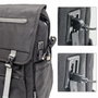EWENT Mochila Vintage Unisex Impermeable para Portátil 16.1 pulgadas Negro