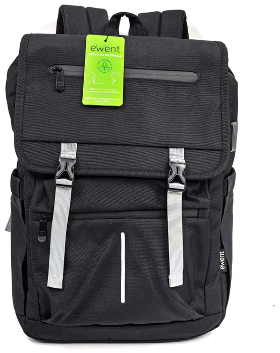 EWENT Mochila Vintage Unisex Impermeable para Portátil 16.1 pulgadas Negro EWENT Mochila Vintage Unisex Impermeable para Portátil 16.1 pulgadas Negro