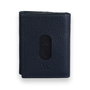 Zoozie Bags 4489 Cartera de Piel Genuina Azul Marino 7.5 x 9.5 x 2.5 cm con 6 Fundas para Tarjetas