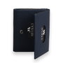 Zoozie Bags 4489 Cartera de Piel Genuina Azul Marino 7.5 x 9.5 x 2.5 cm con 6 Fundas para Tarjetas