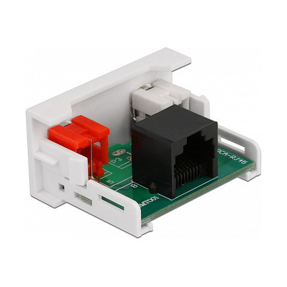 DeLOCK Módulo Easy 45 2 x RCA hembra a RJ45 hembra DeLOCK Módulo Easy 45 2 x RCA hembra a RJ45 hembra