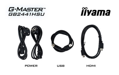Iiyama GB2441HSU-B1 Monitor 24" Full HD IPS 100Hz 1ms MPRT HDR10 Altavoces USB Hub Soporte Ajustable Flicker-Free Low Blue Light Negro Iiyama GB2441HSU-B1 Monitor 24" Full HD IPS 100Hz 1ms MPRT HDR10 Altavoces USB Hub Soporte Ajustable Flicker-Free Low Blue Light Negro