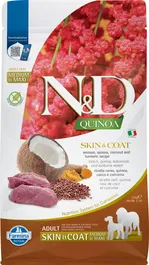 Farmina N&D Quinoa Skin Coat Alimento Dietético para Perros Adultos con Venado, Coco y Cúrcuma, Piel y Pelaje, Maxi, 2.5 kg
