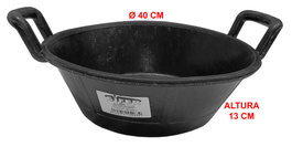 SIFER ESPUERTA Cubo 11 L Goma Reforzada 2 Asas Ø40x13cm