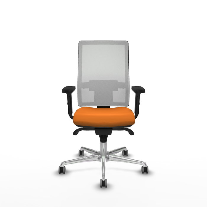 PIQUERAS Y CRESPO Silla de oficina Horna Naranja y Blanco
