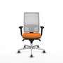 PIQUERAS Y CRESPO Silla de oficina Horna Naranja y Blanco