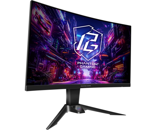 ASRock Phantom Gaming PG27QRT2A Monitor Gaming Curvo 27 pulg QHD 180Hz VA 1ms