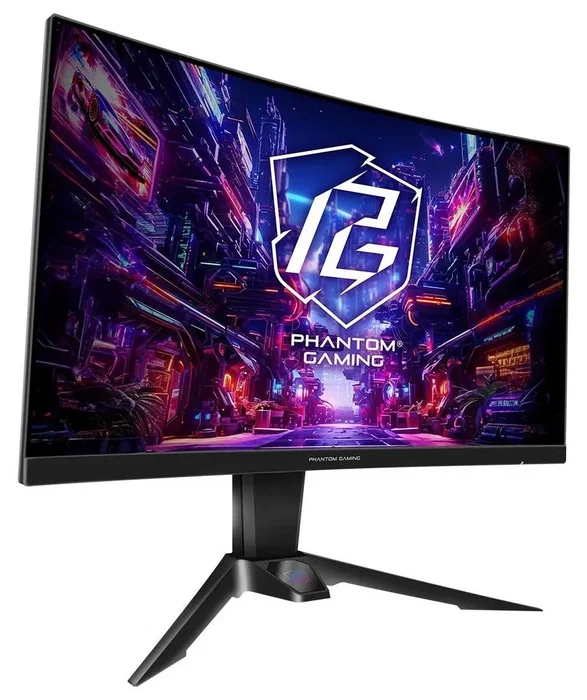 ASRock Phantom Gaming PG27QRT2A Monitor Gaming Curvo 27 pulg QHD 180Hz VA 1ms
