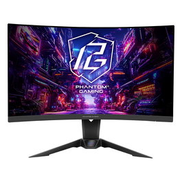 ASRock PG27QRT2A Monitor Gaming Curvo 27" QHD 16:9 180Hz VA HDMI DP Conexión para Gaming