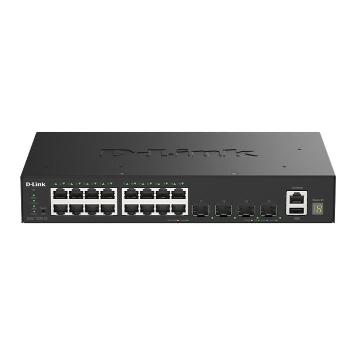 D-Link DGS-1530-20 Switch Smart gestionable con 20 puertos